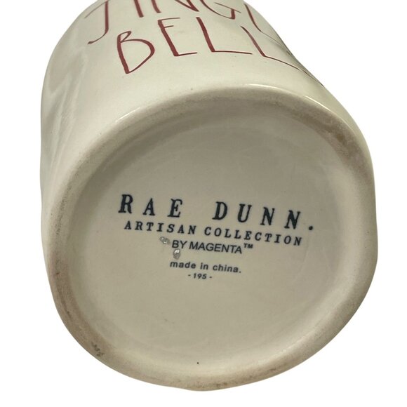 Rae Dunn Artisan Collection Jingle Bells Ceramic Candle holder 4.25" Off-White - Picture 6 of 6